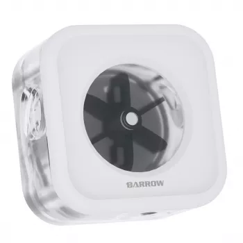 Flow Meter Barrow SLFV2-RGB W ARGB weiß – Flüssigkeitskühlungs-Durchflusssensor für PC-Kreisläufe