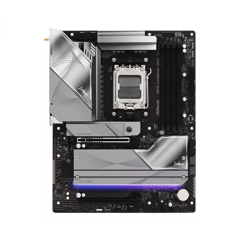 Motherboard ASROCK X870 (Sockel AM5, ATX, DDR5, 4 Speichersteckplätze, X870LIVEMIXERWIFI)