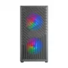 PC-Gehäuse TACENS Mars Gaming MC-VORTEX Mini Tower Mini-ITX/Micro-ATX Tempered Glass Schwarz, 3x120mm, 27,3 cm GPU, 162 mm CPU-Kühler