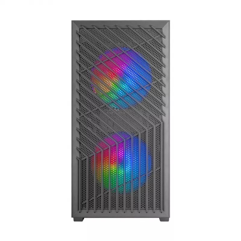 PC-Gehäuse TACENS Mars Gaming MC-VORTEX Mini Tower Mini-ITX/Micro-ATX Tempered Glass Schwarz, 3x120mm, 27,3 cm GPU, 162 mm CPU-Kühler