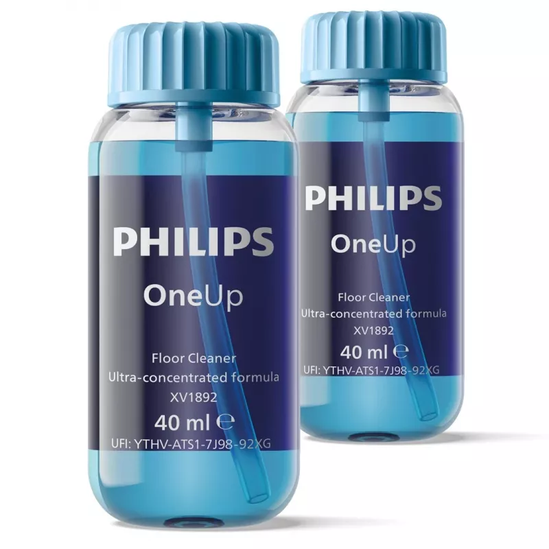 Philips OneUp Ultra-Konzentrierter Bodenreiniger, Stielstaubsauger, Blau, 40 ml, Flüssig (Konzentrat), Philips OneUp, 30 mm