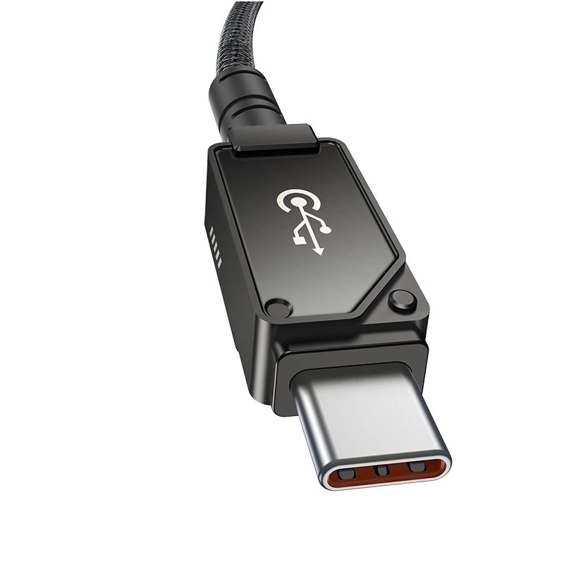 Baseus Unbreakable USB C-zu-iP-Kabel 2 m 20 W Schwarz