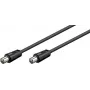 Wentronic Goobay Antennenanschlusskabel, Schwarz, 1,5 m - IEC/Koax-Stecker IEC/Koax-Stecker (68146)