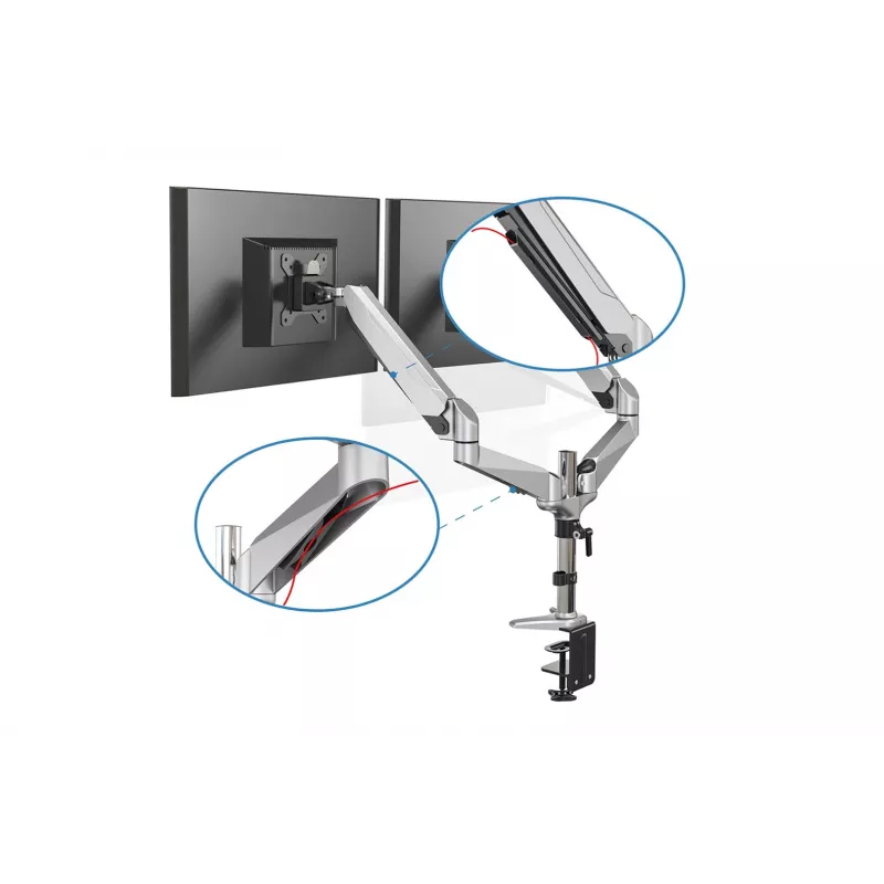 Digitus Dual-Monitorhalterung, 2x 32, 2x 8 kg