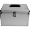 MEDIARANGE BOX76 - Aufbewahrungsbox - 300 Discs - Silber - Fleece - Kunststoff - Holz - 120 mm - Aluminium