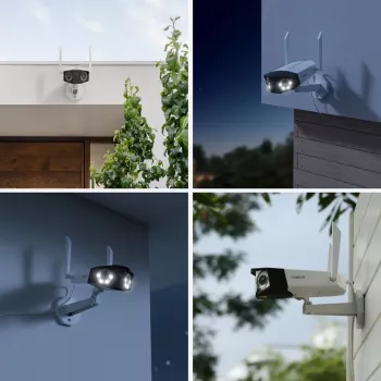 Reolink Duo Serie W730 - 4K Außen-WiFi-Kamera, Dual-Objektiv, 180° Panoramablick, Personen-/Fahrzeug-/Tiererkennung