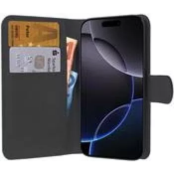 PEDEA Book Cover Classic für Apple iPhone 16 Pro - Schwarz (50160993)