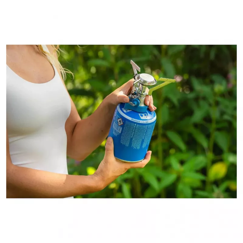 Flüssigbrennstoff-Campingkocher Campingaz 2227139 — einflammig, Erdgas, 240 g, 60 mm Höhe, 10 cm Durchmesser