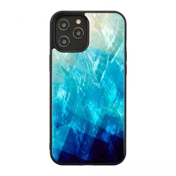 Schutzhülle iKins für Apple iPhone 12 Pro Max — blue lake schwarz
