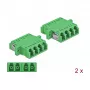 Glasfaser-Koppler DELOCK 86539 LC Buchse–Buchse, grün, 2er-Pack