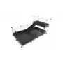 C&C modularer Käfig einstöckig 4x2 + Loft 2x1 + schwarze Rampe