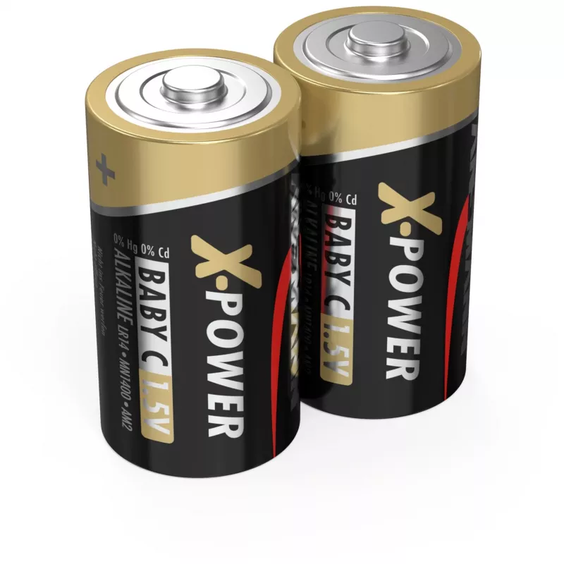 ANSMANN alkaline X-Power Batterie, (C), 2er-Pack (5015623), 7500mAh