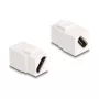 DeLOCK Keystone-Modul HDMI Buchse zu Buchse diagonal 8K 60 Hz weiß