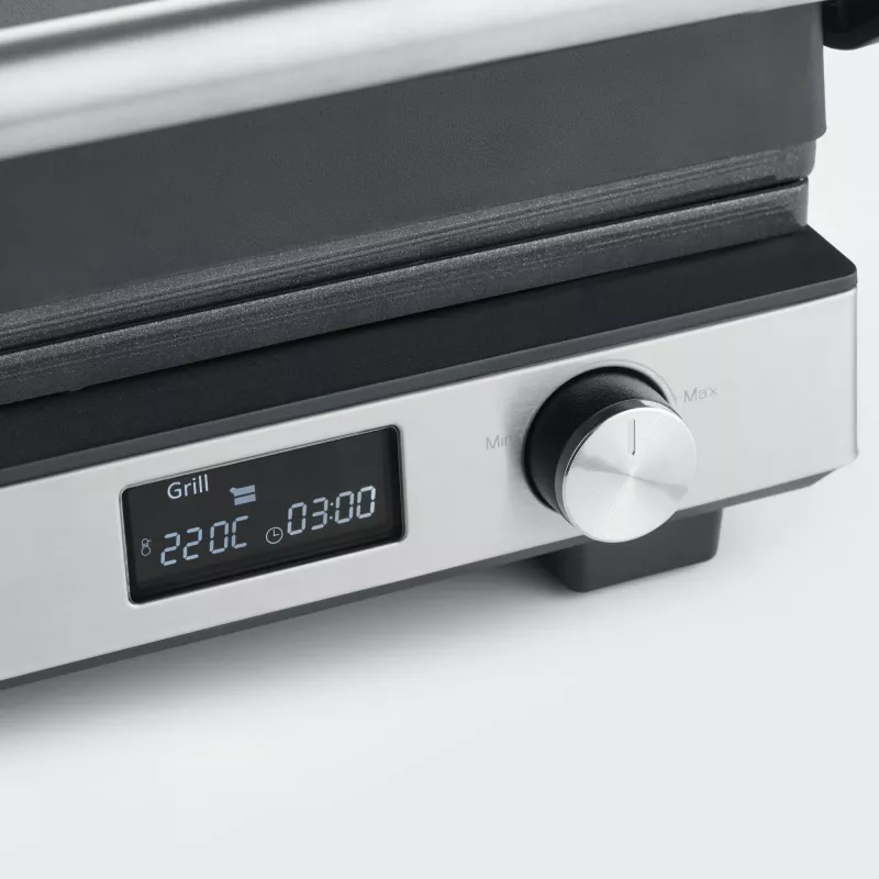 Kontaktgrill Severin KG 2380 Schwarz Silber 2000W Edelstahl