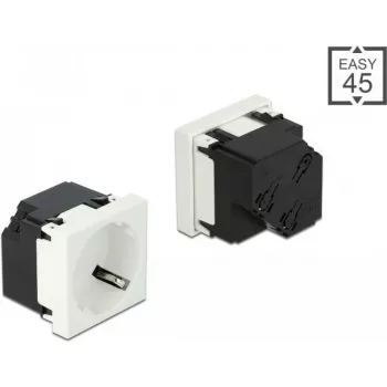 Delock Easy 45 Schutzkontakt-Steckdose 45°-Anordnung 45 x 45 mm (81422)