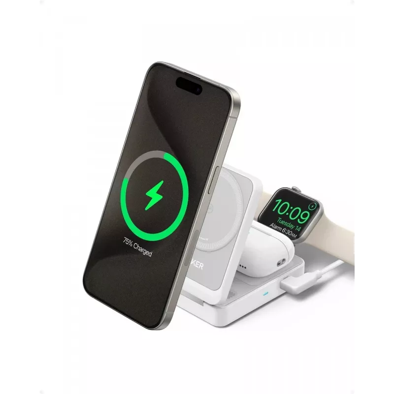 MagGo 3-in-1 15W faltbar weiß EU