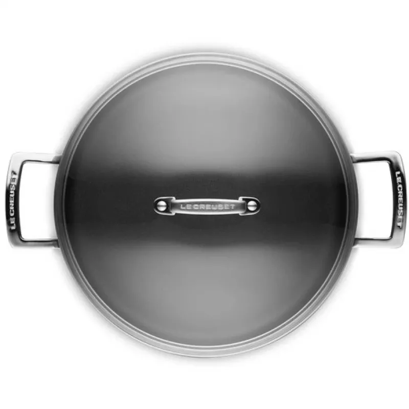 Le Creuset Toughened Non-Stick Sauteuse mit Glasdeckel 28 cm
