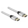 Delock - Ultra High Speed - HDMI-Kabel - HDMI männlich zu HDMI männlich - 50cm - Dreifachisolierung - Silber - hauchvergoldete Kontakte, unterstützt 8