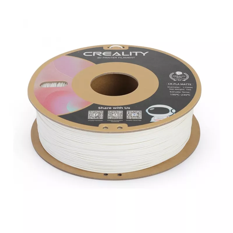 Filamentspule Creality PLA 1,75 mm Weiß 1 kg (Modell 3301010296)