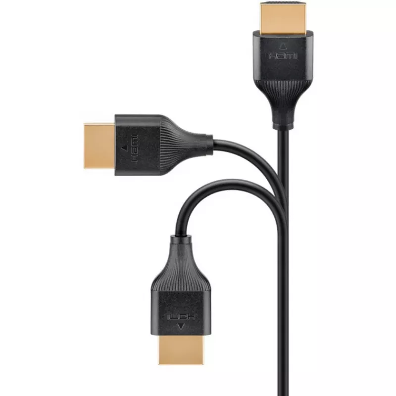 HDMI-Kabel Goobay 75297 0,5 m HDMI Typ A Stecker 48 Gbit/s Schwarz