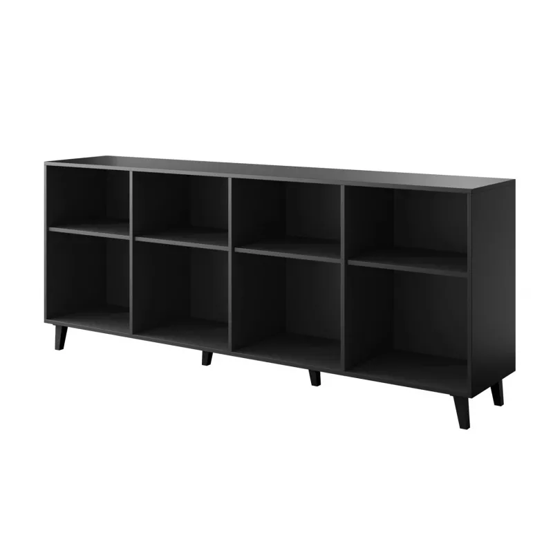 ASTI Kommode 200x42x82 schwarz matt