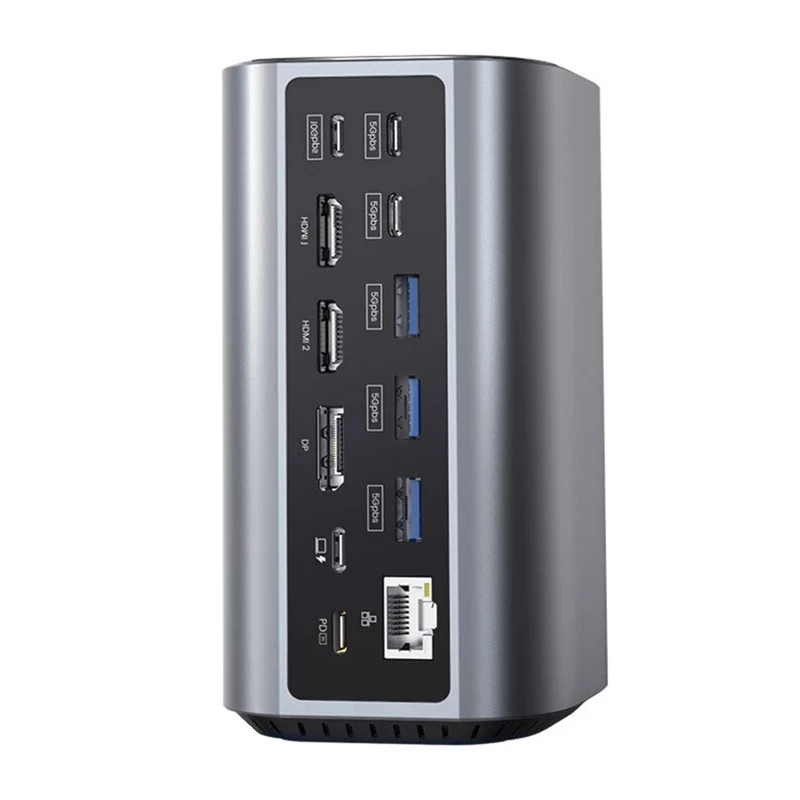 Dockingstation BlitzWolf BW-TH15 17in1 — 2x HDMI, DisplayPort, 4x USB-C