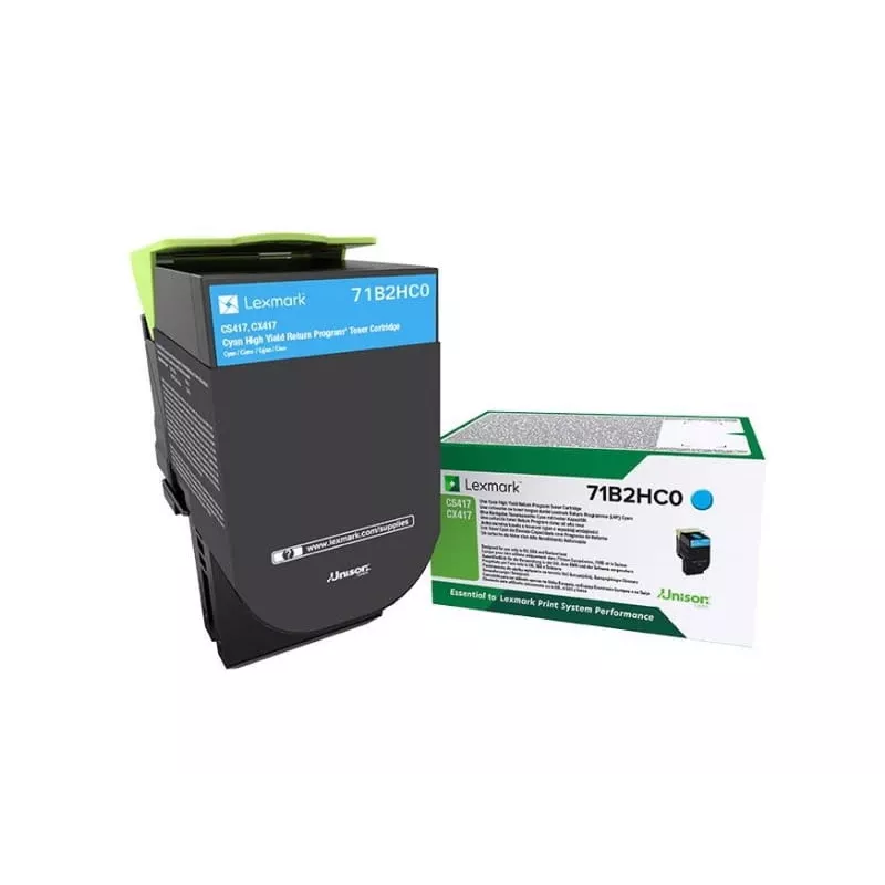 Lexmark 71B2HC0 Tonerkartusche 1 Stück Original Cyan