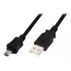 Digitus ASSMANN - USB-Kabel - USB Typ A, 4-polig (M) - Mini-USB, Typ B (M) - 1 m (USB / Hi-Speed USB) - vergossen - Schwarz (AK-300108-010-S)