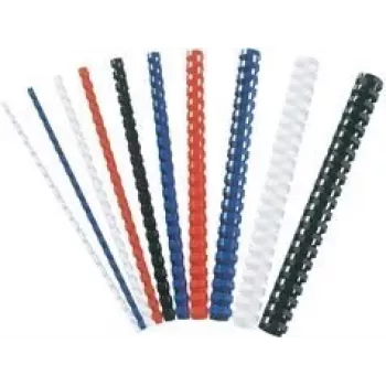 Fellowes - 10 mm - 21 Ringe - A4 (210 x 297 mm) - 55 Blatt - Weiß - 100 Stk. Plastik-Bindekamm - für Fellowes Galaxy 500, Orion 500, Pulsar+ 300, Quasar+ 500, Star 150,