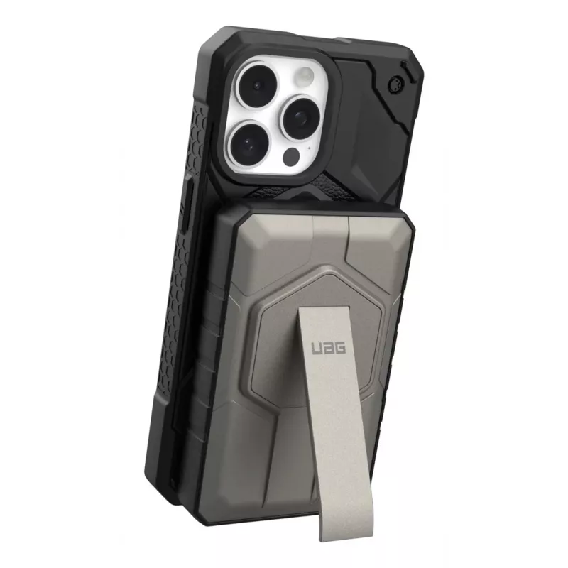 Urban Armor Gear 9B4411114036 Powerbank 10000 mAh Kabelloses Laden Schwarz, Titanium