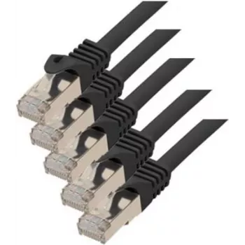 Netzwerkkabel Schwarz Cat7 S/FTP RJ45-RJ45 0,25 m