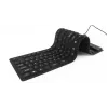 Silikon-Tastatur USB+PS/2 schwarz