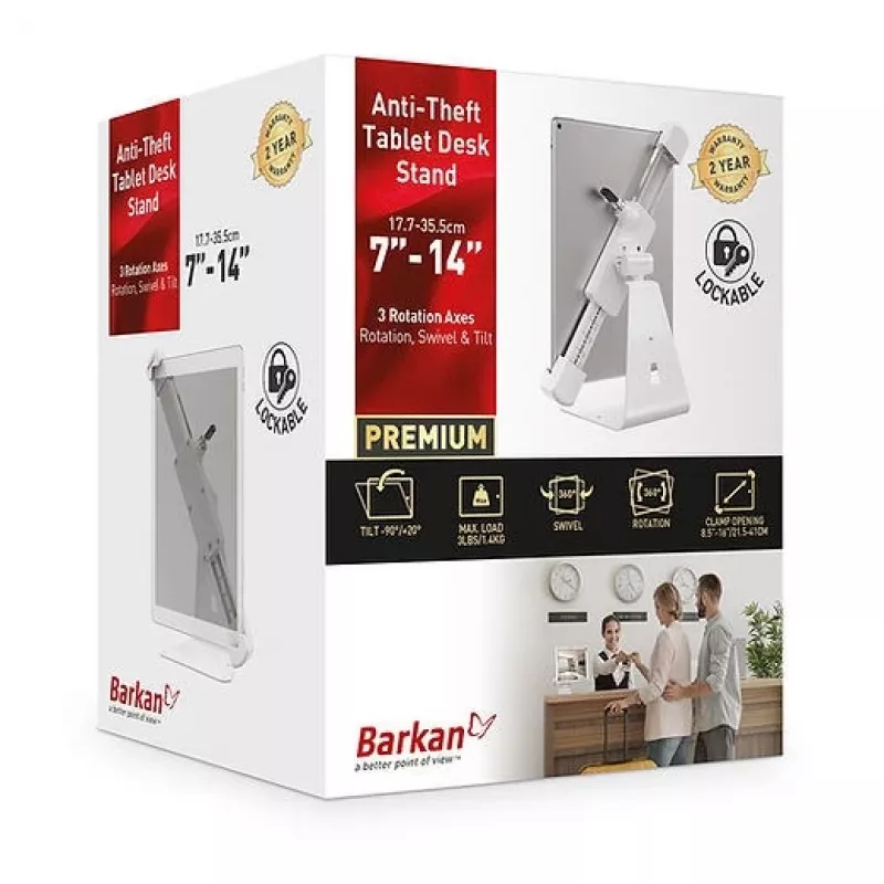 Tablet-Sicherheitsgehäuse Barkan T71HL 35,6 cm Universal Weiß