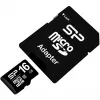 MicroSDHC-Speicherkarte Silicon Power 16GB Class 10 UHS-I U1 40 MB/s, wasserdicht, schwarz
