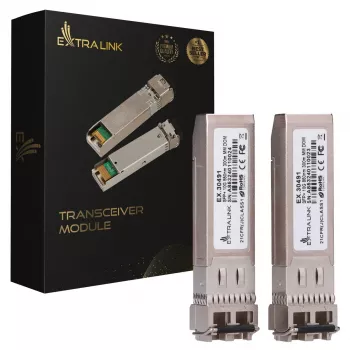 Extralink SFP+ Modul 10G 2er-Pack, 10 Gbit/s, 850 nm, 300 m, Multimode