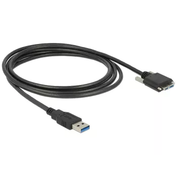 USB-Kabel DeLOCK 83599 USB 3.2 Gen 1 3m USB A Micro-USB B Schwarz