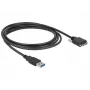 USB-Kabel DeLOCK 83599 USB 3.2 Gen 1 3m USB A Micro-USB B Schwarz