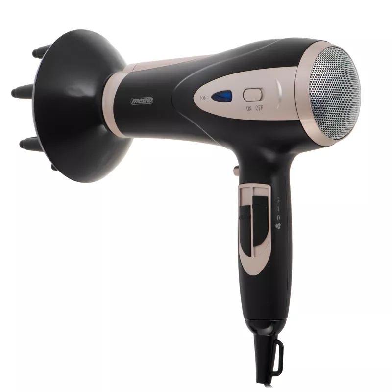 Adler Mesko MS 2287 Haartrockner 2400 W Schwarz, Champagner