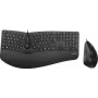 Perixx PERIDUO-505B, DE, Tastatur- und Maus-Set, USB-Kabel, ergonomisch, schwarz (PERIDUO-505B)