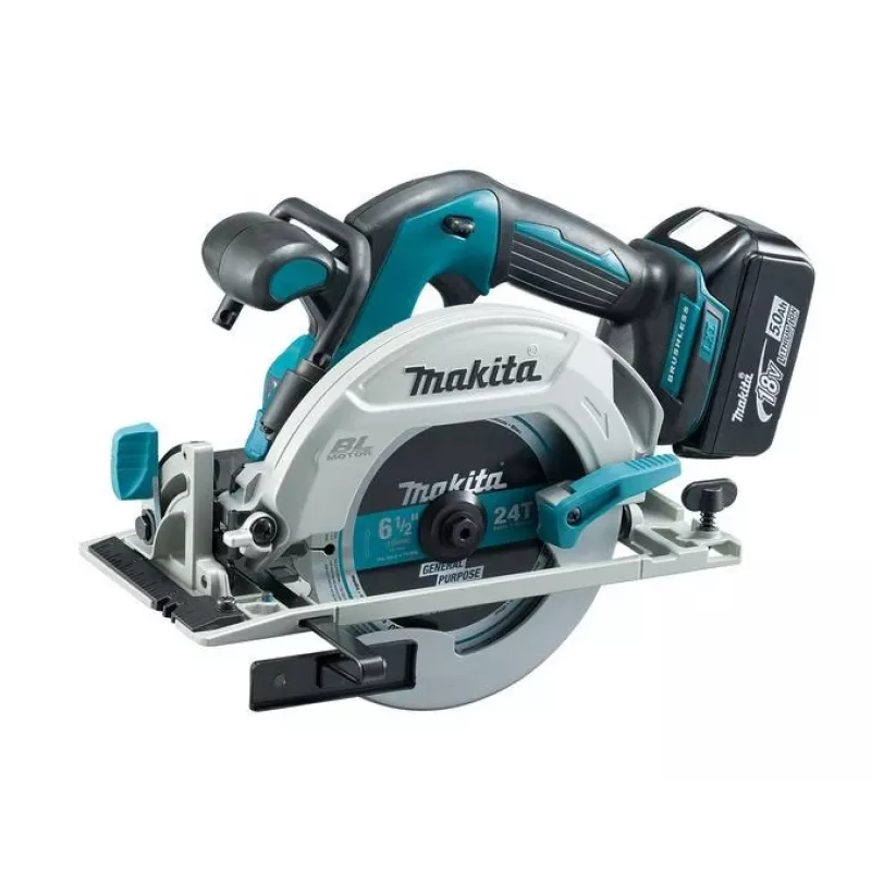 Makita DHS680RTJ Handkreissäge 16,5 cm Schwarz, Grau, Türkis 5000 U/min