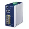 Managed-Netzwerk-Switch PLANET IGS-10080MFT — 2 x Gigabit RJ-45, 8 x SFP, 12–48V DC, Managed, IP30