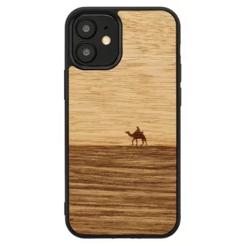 Schutzhülle Man and Wood für iPhone 12 mini — Terra Schwarz