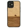 Schutzhülle Man and Wood für iPhone 12 mini — Terra Schwarz