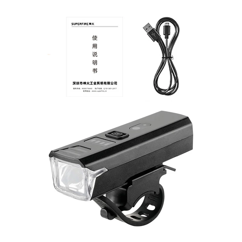 Fahrradlicht Superfire BL56-A — kompakte wiederaufladbare LED-Frontleuchte