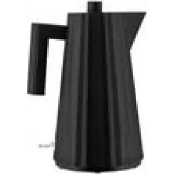 Alessi MDL06/1 B Plisse Electric Kettle 100 cl, Schwarz (MDL06/1 B)