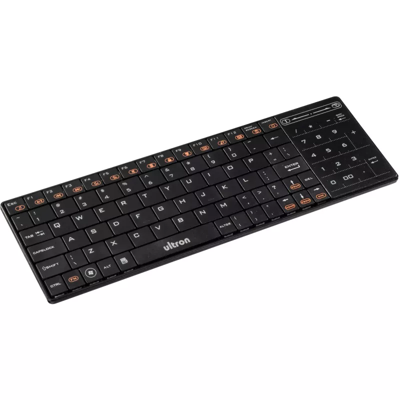 Tastatur Ultron UMT-BT Bluetooth QWERTZ German Schwarz