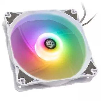 120mm PWM Gehäuselüfter-Pack BitsPower Notos RGB — weiß, 5er-Pack (BPTA-FX1812NTWH-5)