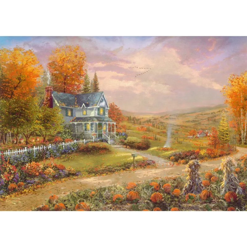 Thomas Kinkade Studios: Herbst in Apple Hill, Puzzle 500 Teile