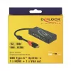 USB-Grafikadapter DeLOCK 87730 3840 x 2160 Pixel Schwarz