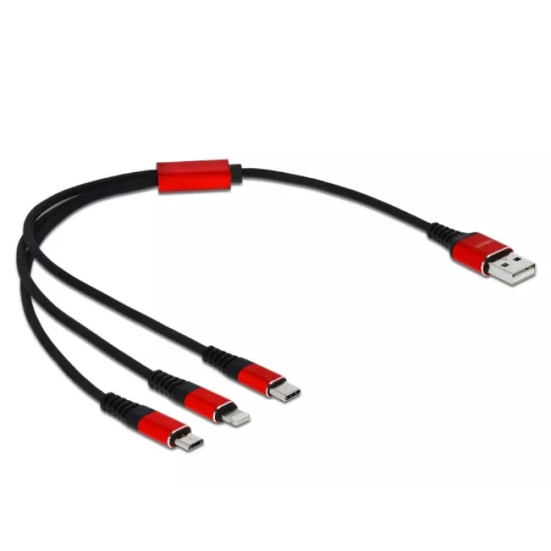 Delock 3-in-1-Ladekabel - 30 cm
